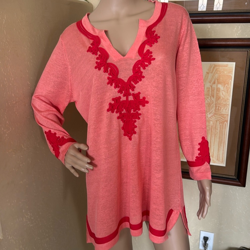 Soft Surroundings Linen Tunic Top sz XL
